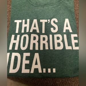 Sassy NWOT Green Graphic T-Shirt